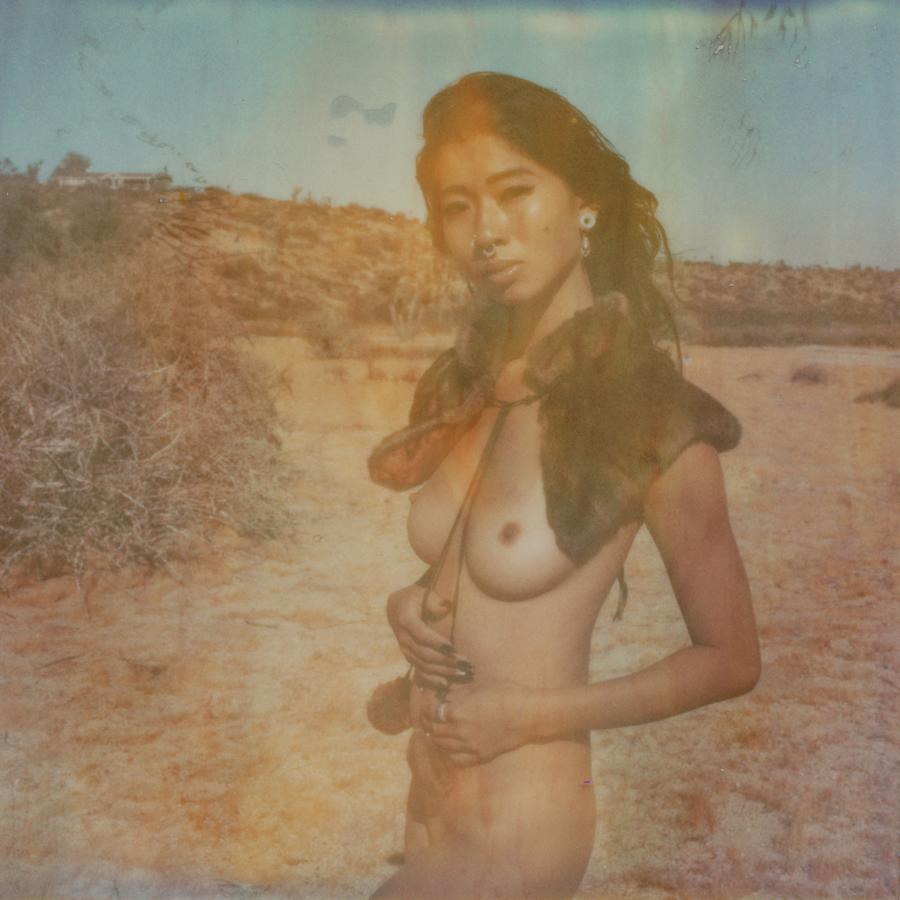 Kirsten Thys van den Audenaerde Nude Photograph - Gold - Contemporary, Polaroid, Nude, 21st Century, Joshua Tree