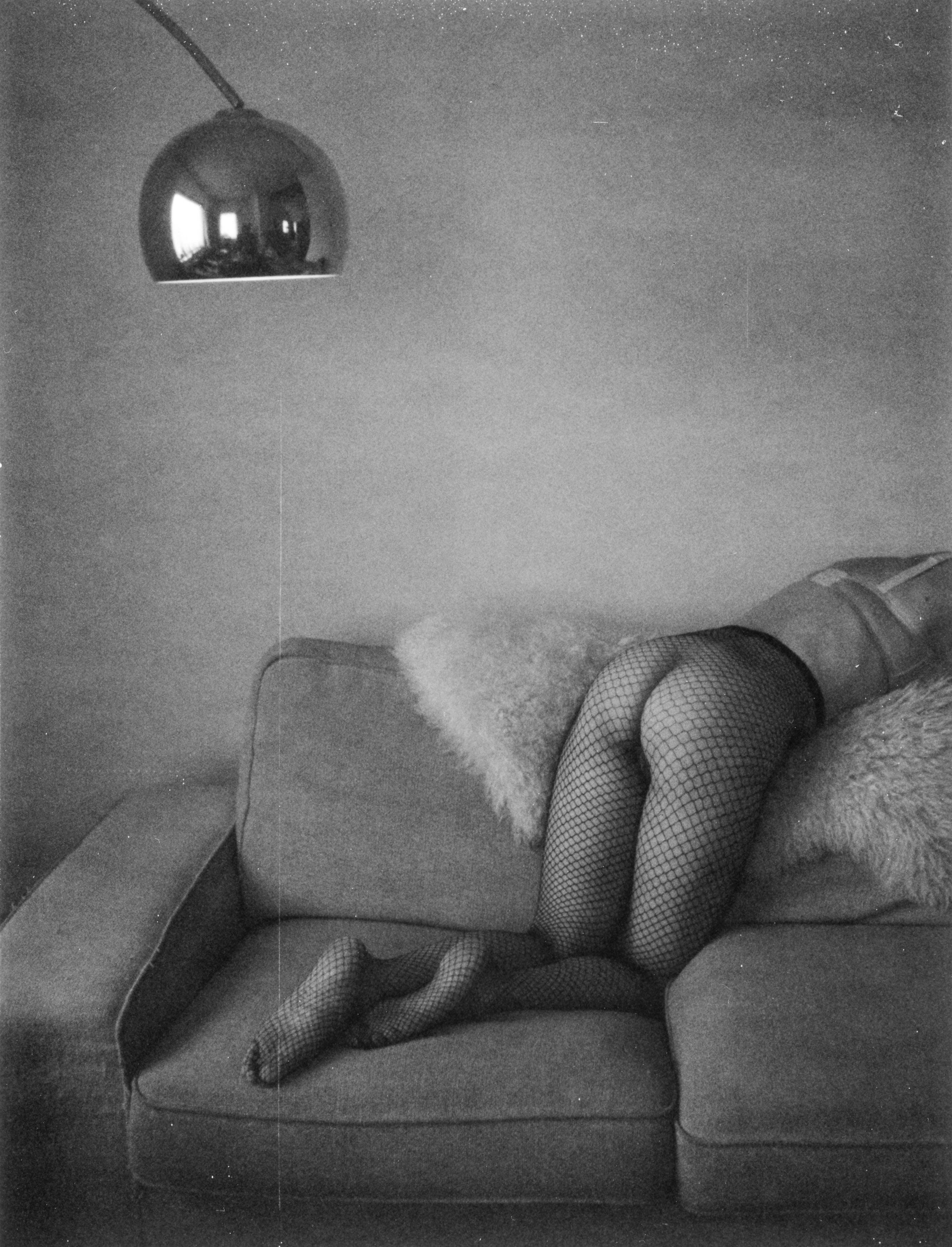 Kirsten Thys van den Audenaerde Black and White Photograph - Higher ground - Contemporary, Nude, Women, Polaroid, 21st Century