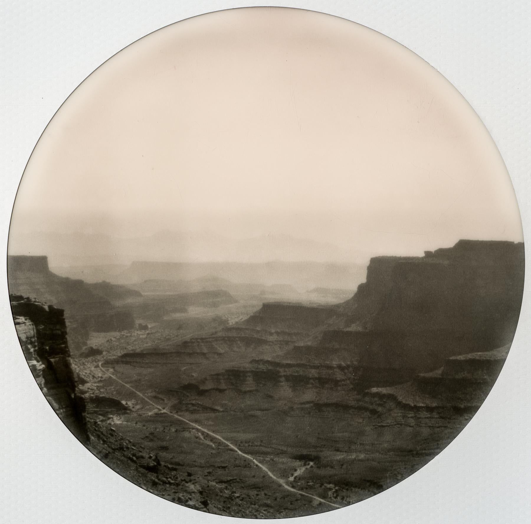 Kirsten Thys van den Audenaerde Black and White Photograph - Homeward Bound - 21st Century, Contemporary, Landscape, Polaroid