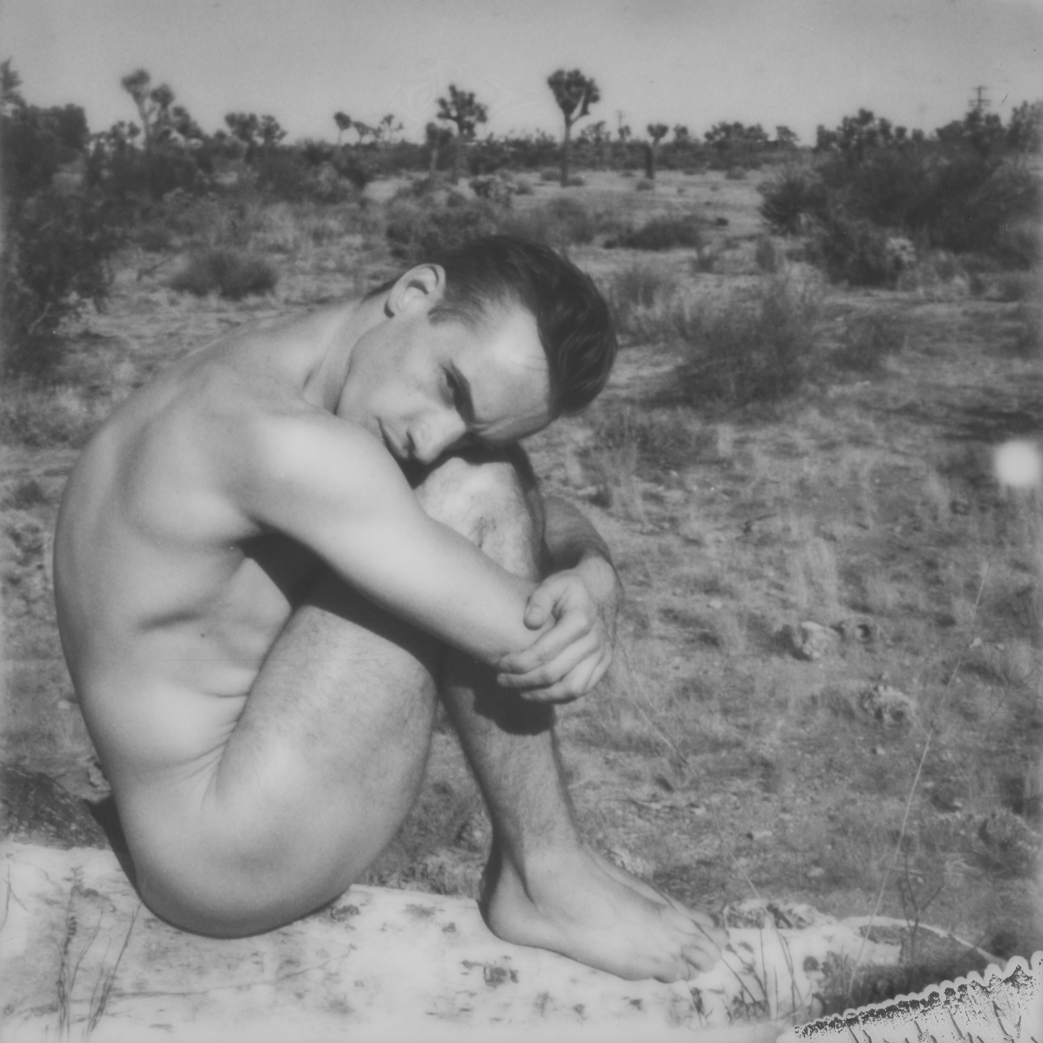 Kirsten Thys van den Audenaerde Black and White Photograph - I'll be yours - Contemporary, Polaroid, Nude, 21st Century, Joshua Tree, Men