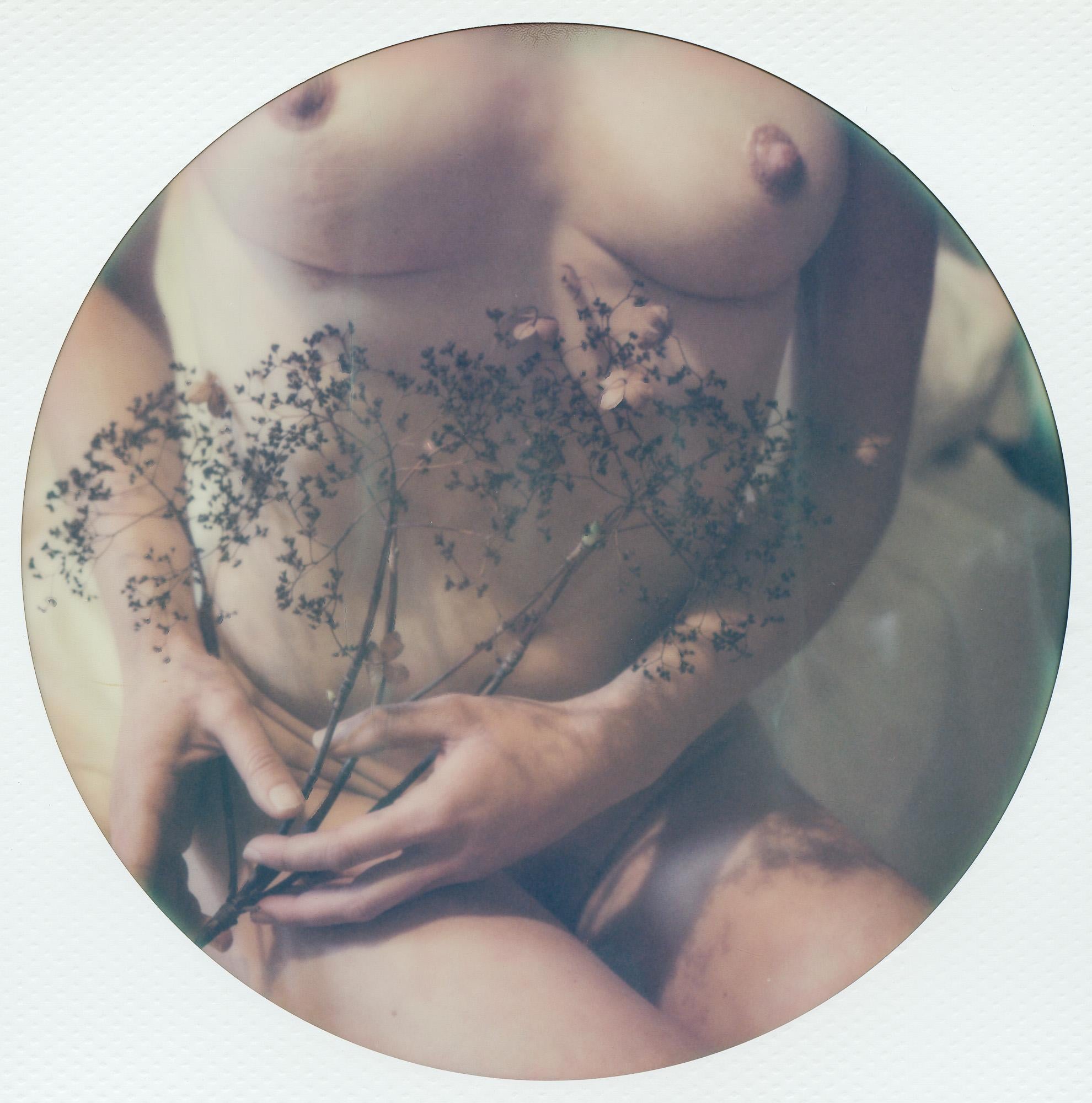 Color Photograph di Kirsten Thys van den Audenaerde - Lap dance con la luce - 21° secolo, Polaroid, Fotografia di nudo, Contemporaneo