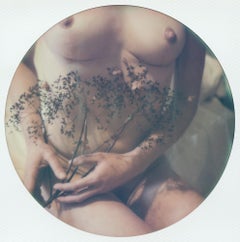 Lap Dance mit Licht (50x50cm) - 21. Jahrhundert, Polaroid, Akt, Contemporary