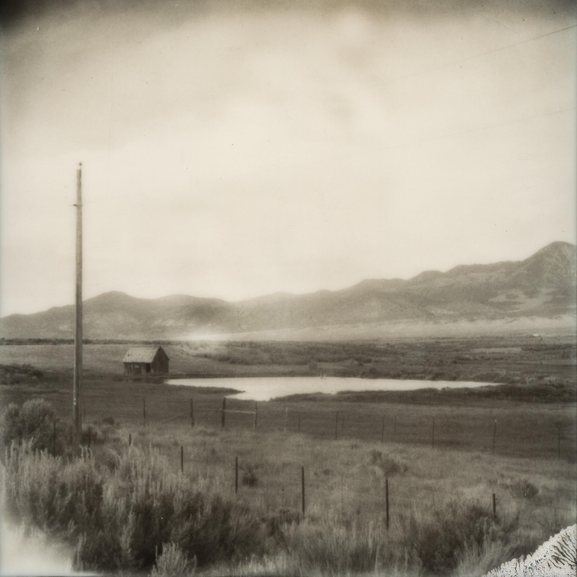 Kirsten Thys van den Audenaerde Black and White Photograph - Little House on the Prairie, 21st Century, Polaroid, Landscape Photography
