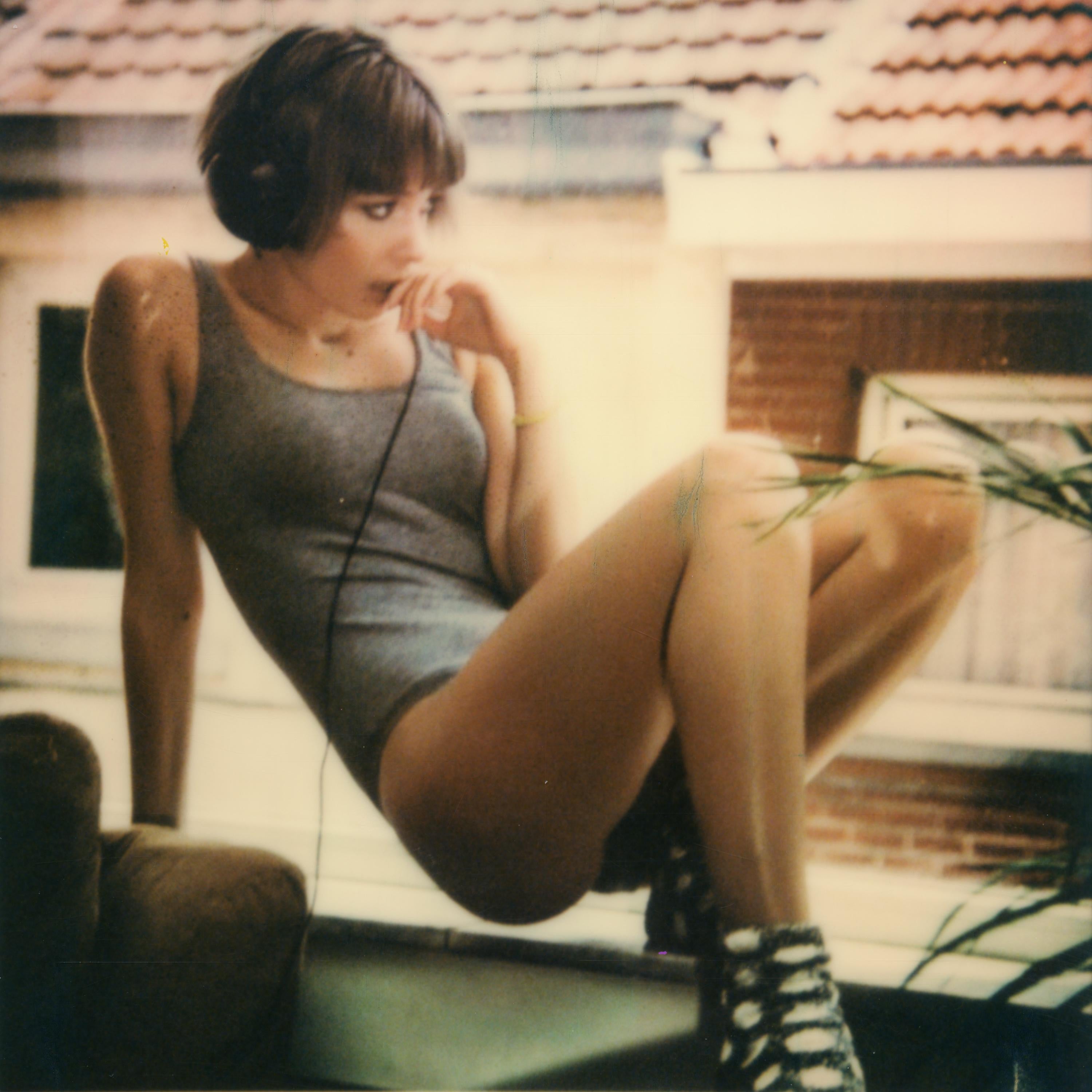 Kirsten Thys van den Audenaerde Black and White Photograph - Music was my first love - Polaroid, Color, Women, Portrait