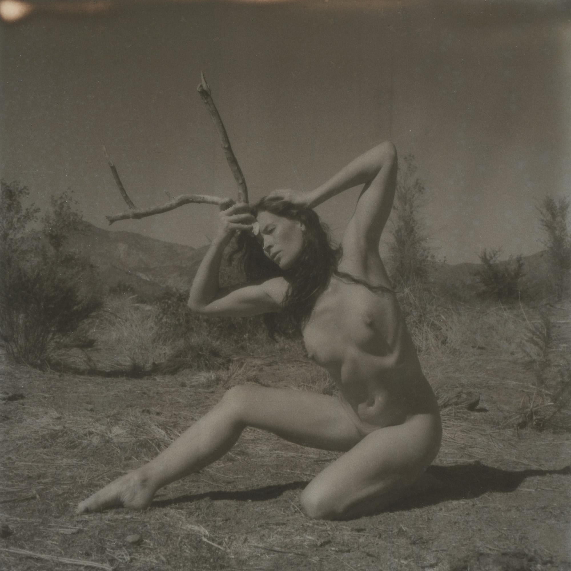 Kirsten Thys van den Audenaerde Black and White Photograph - Resurrection - 21st Century, Polaroid, Nude, Contemporary, B&W