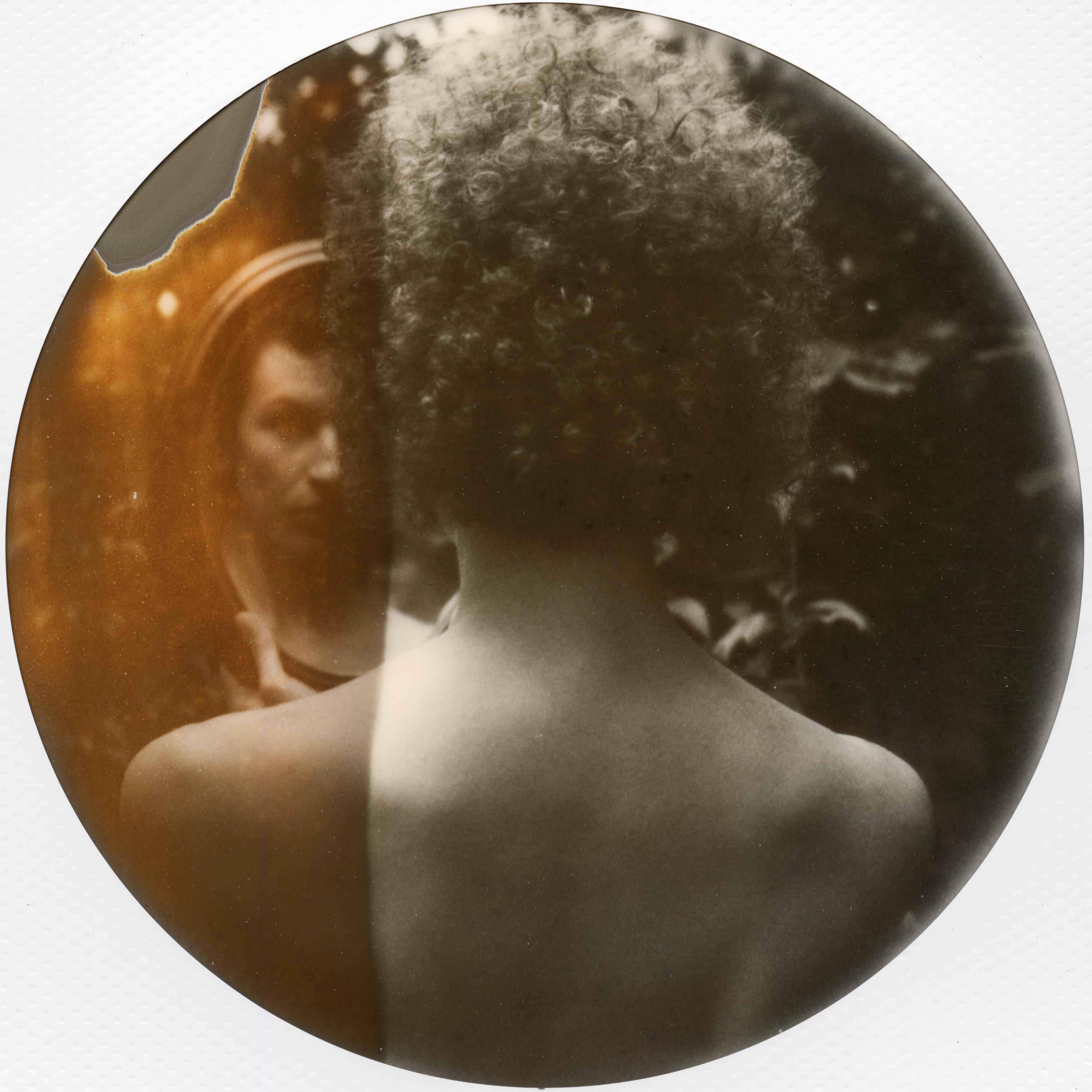 Kirsten Thys van den Audenaerde Black and White Photograph - Self reflection - Contemporary, Polaroid, Color, Women, 21st Century, Nude