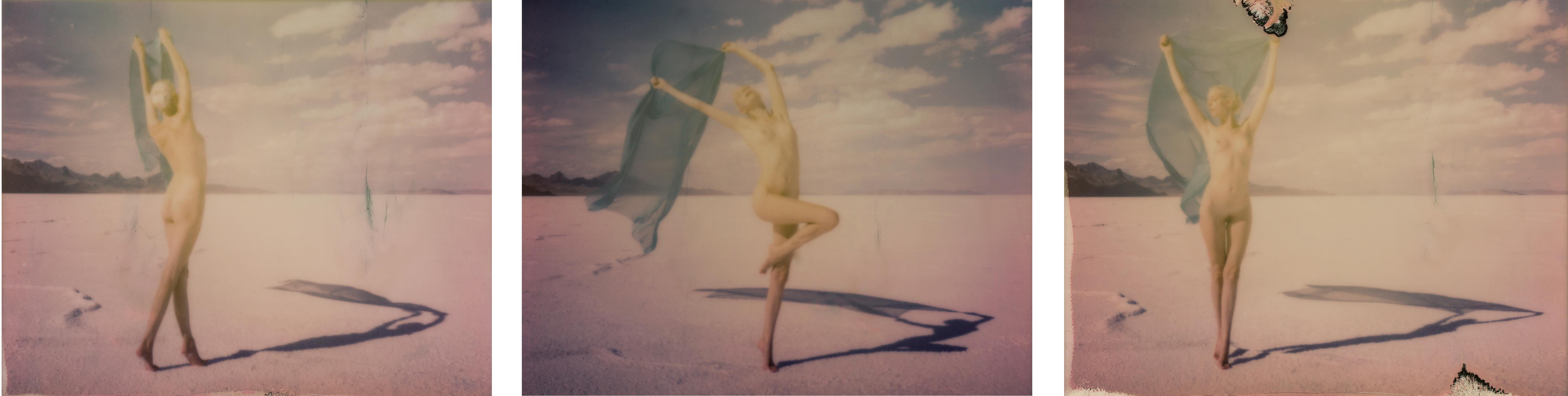 Kirsten Thys van den Audenaerde Figurative Photograph - Shadowplay - triptych - 21st Century, Polaroid, Nude Photography, Contemporary