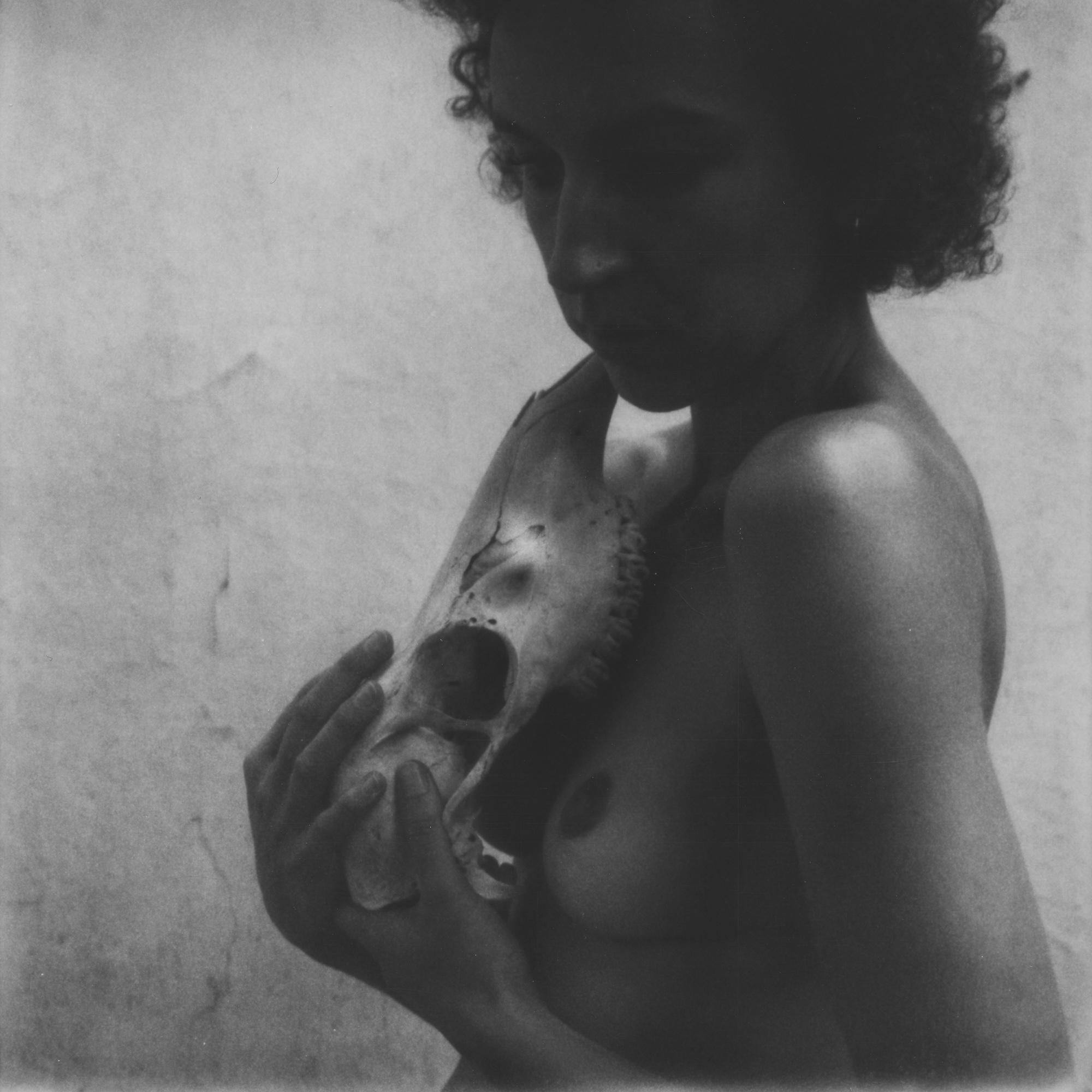 Kirsten Thys van den Audenaerde Black and White Photograph - Skin and Bones II, 21st Century, Polaroid, Nude Photography, Contemporary, B&W