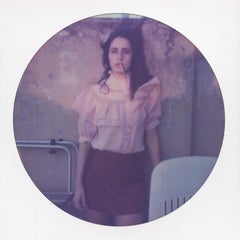 Smoker's reflect - Contemporary, Women, Polaroid, 21st Century, Color