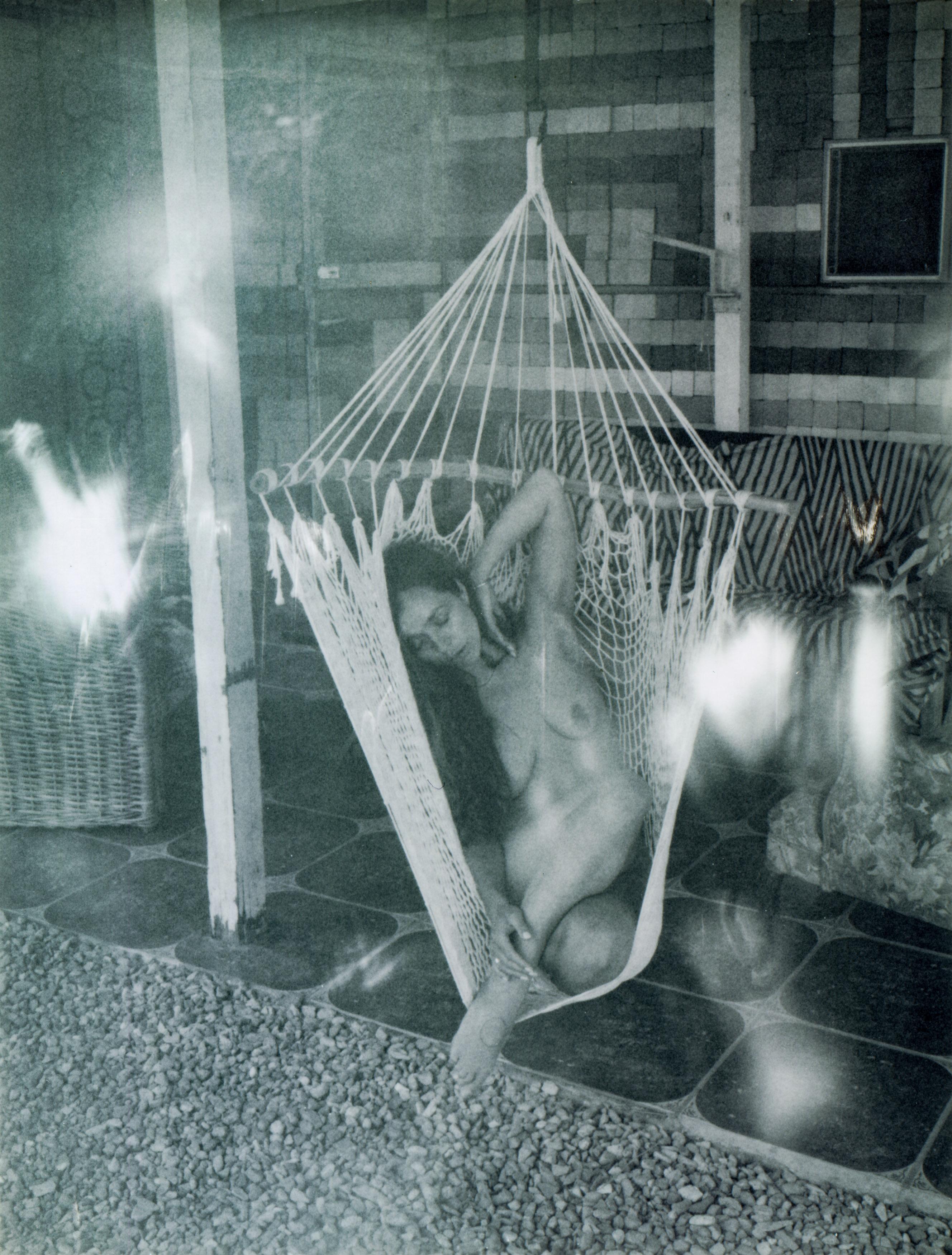 Kirsten Thys van den Audenaerde Black and White Photograph - Stay - Contemporary, Nude, Women, Polaroid, 21st Century