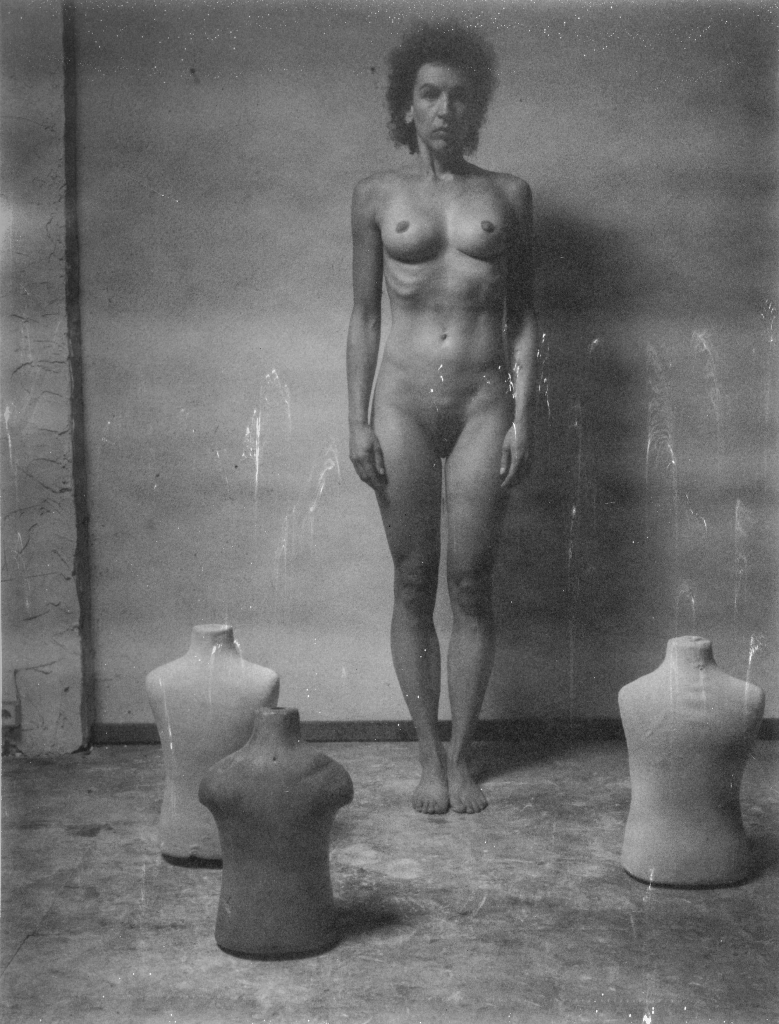 Kirsten Thys van den Audenaerde Black and White Photograph - The bitter end - Contemporary, Polaroid, Color, Women, 21st Century, Nude