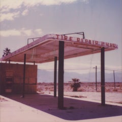 The Edge of Civilization - 21st Century, Polaroid, Landscape Photography, Color