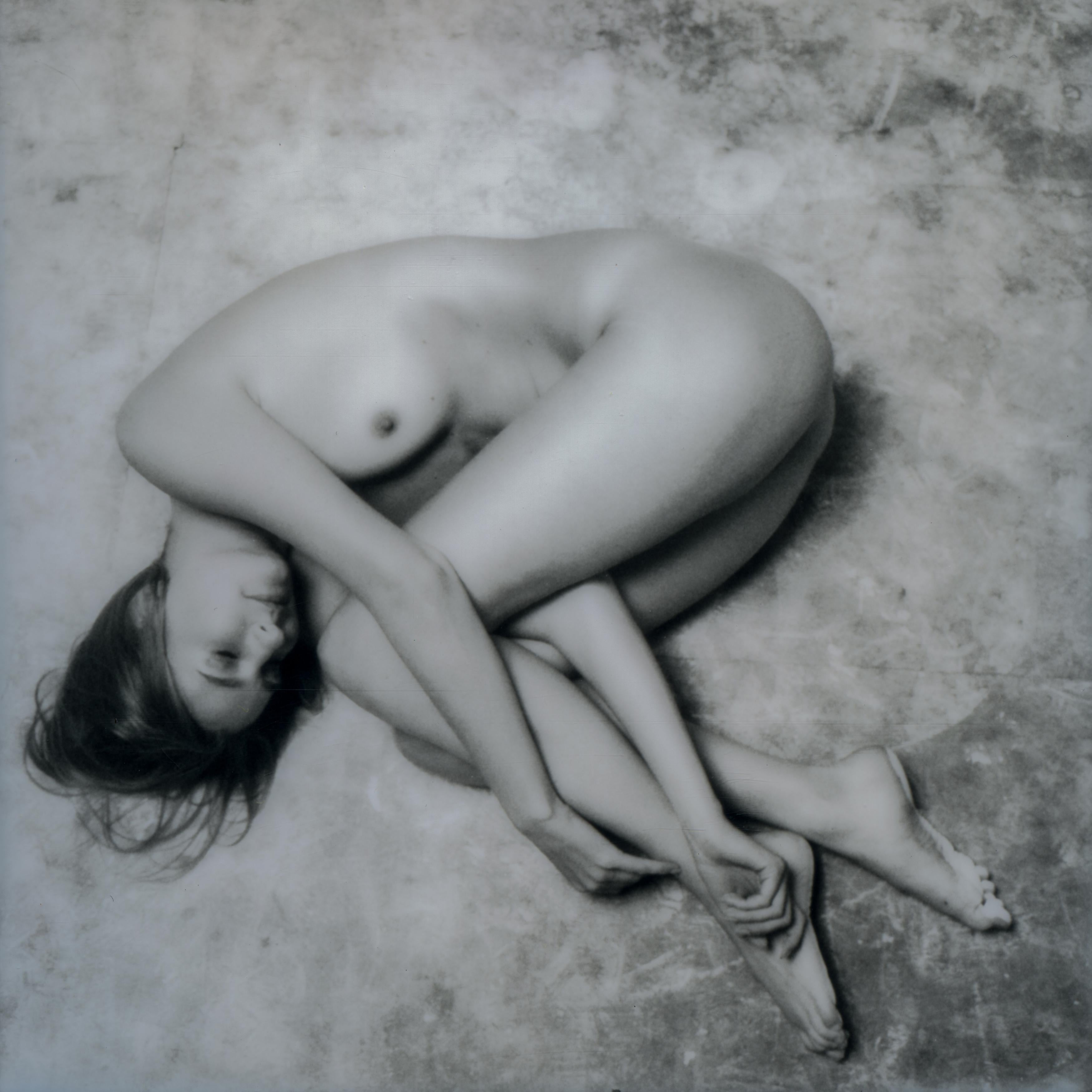 Kirsten Thys van den Audenaerde Nude Photograph - Trial and error - Contemporary, Polaroid, Color, Women, 21st Century