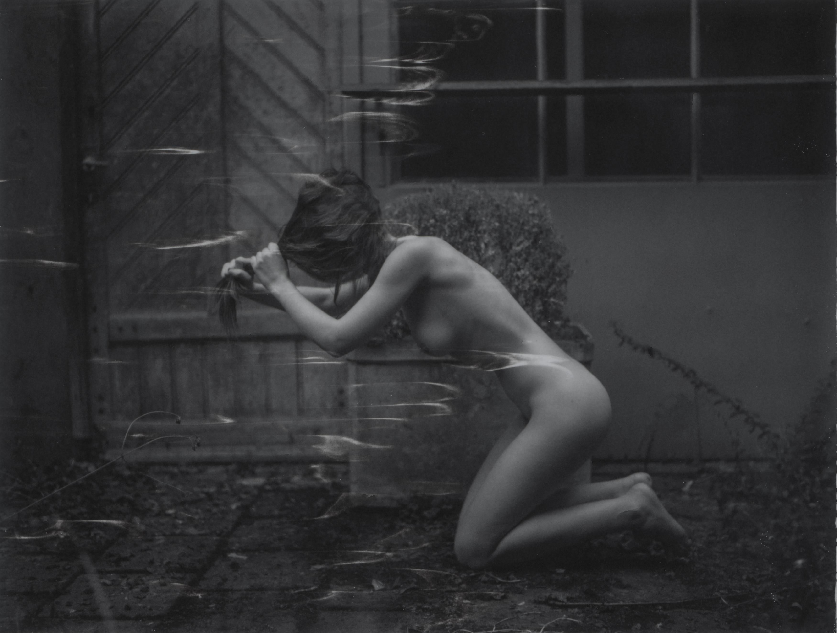 Kirsten Thys van den Audenaerde Color Photograph - Tug of War  - Contemporary, Nude, Women, Polaroid, 21st Century