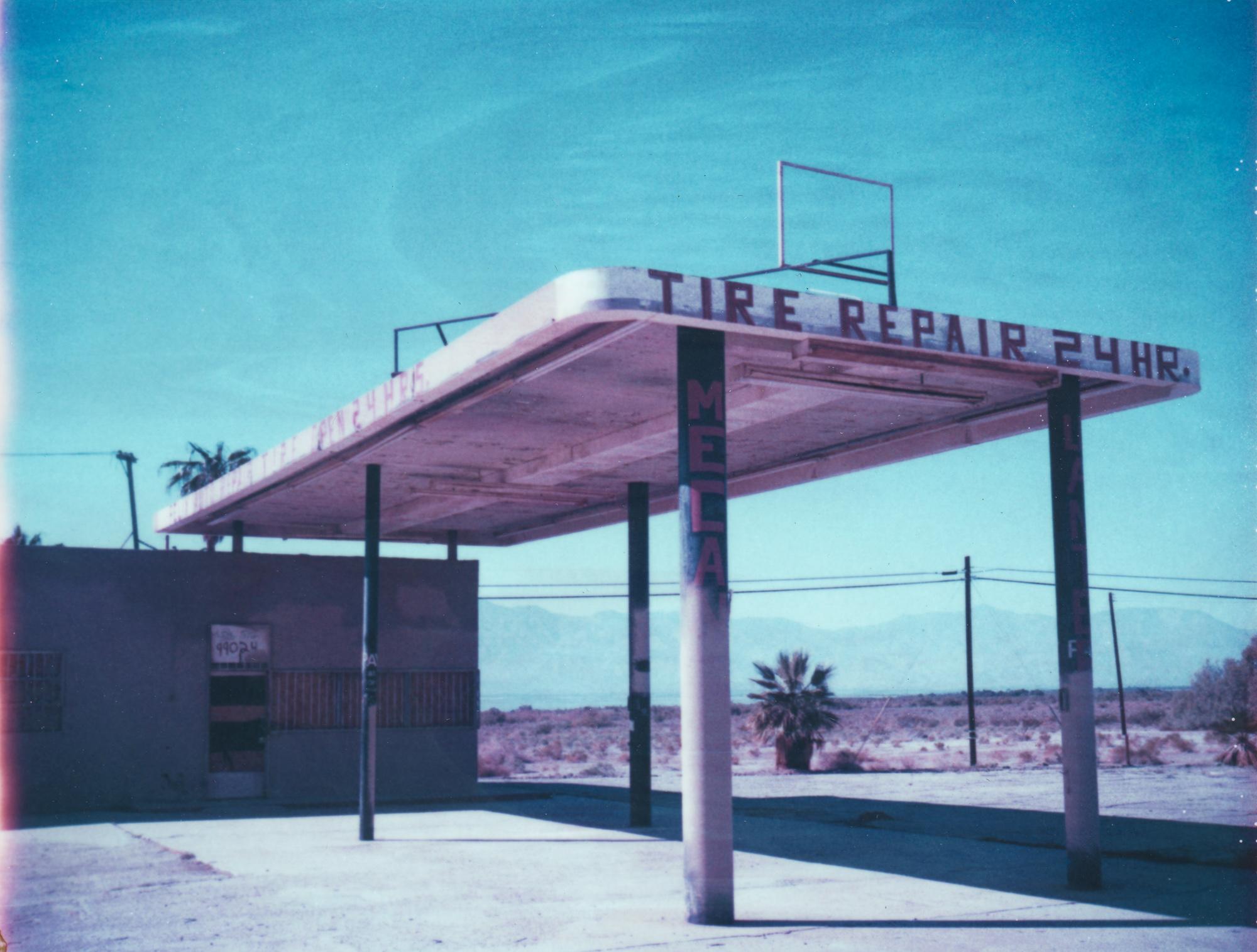 Kirsten Thys van den Audenaerde Color Photograph - Tyred (48x60cm) - 21st Century, Polaroid, Landscape Photography, Contemporary