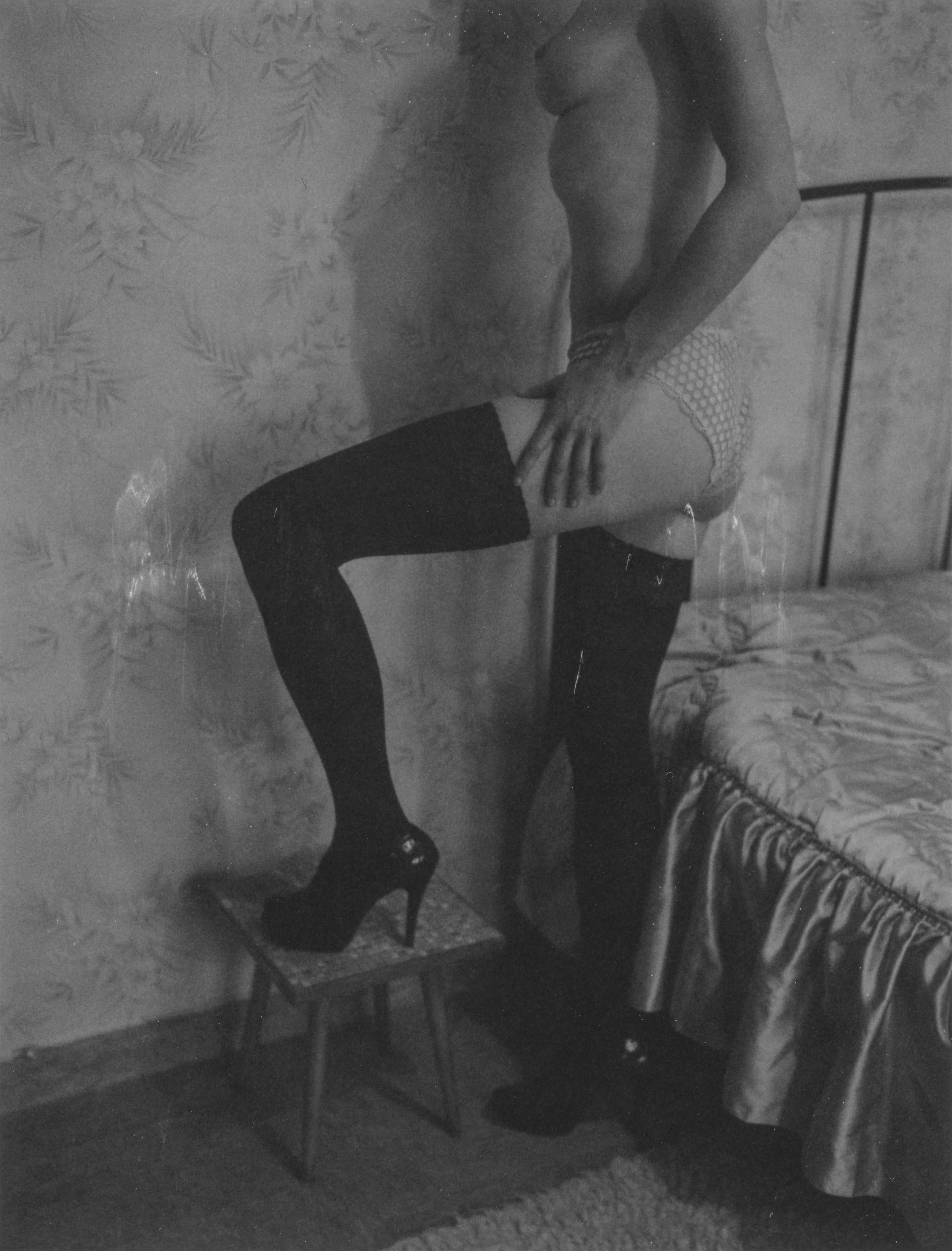 Kirsten Thys van den Audenaerde Black and White Photograph - Unintended - Contemporary, Nude, Women, Polaroid, 21st Century