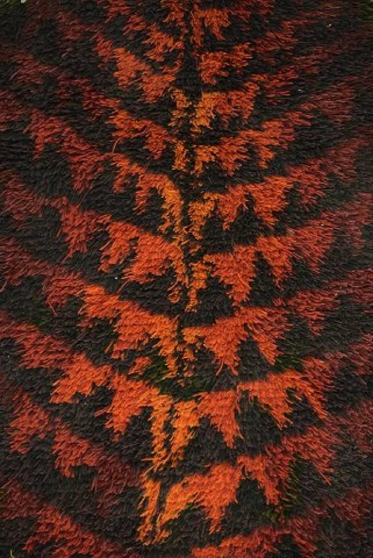 Kirsti Ilvessalo Rya Carpet, Finnish Designer, 1960s-1970s In Good Condition In Copenhagen, DK