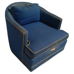 Kisabeth Custom Furniture Swivel Barrel back Lounge Chair