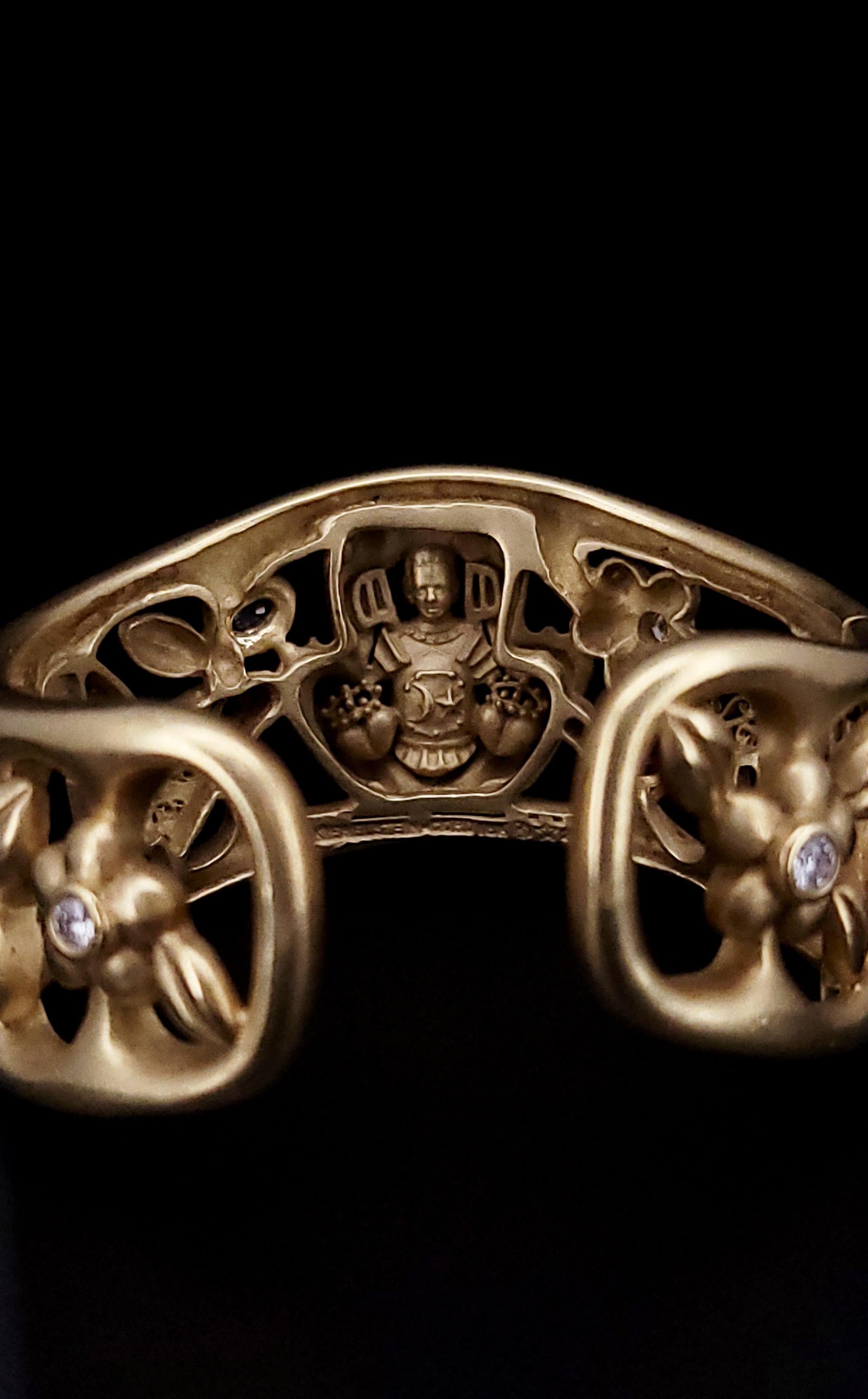 Corde di Barry Sogno di una notte di mezza estate in oro 18 carati Bracciale multigem in vendita 6