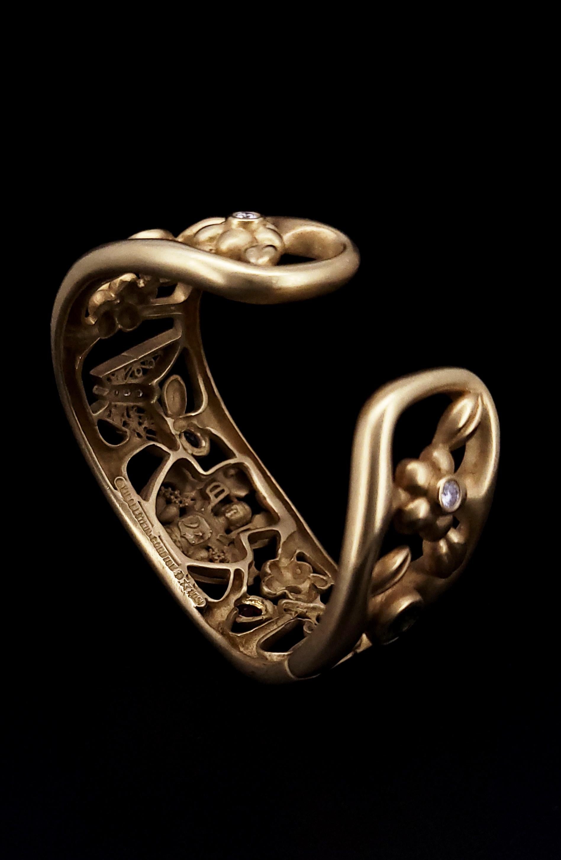 Corde di Barry Sogno di una notte di mezza estate in oro 18 carati Bracciale multigem in vendita 7