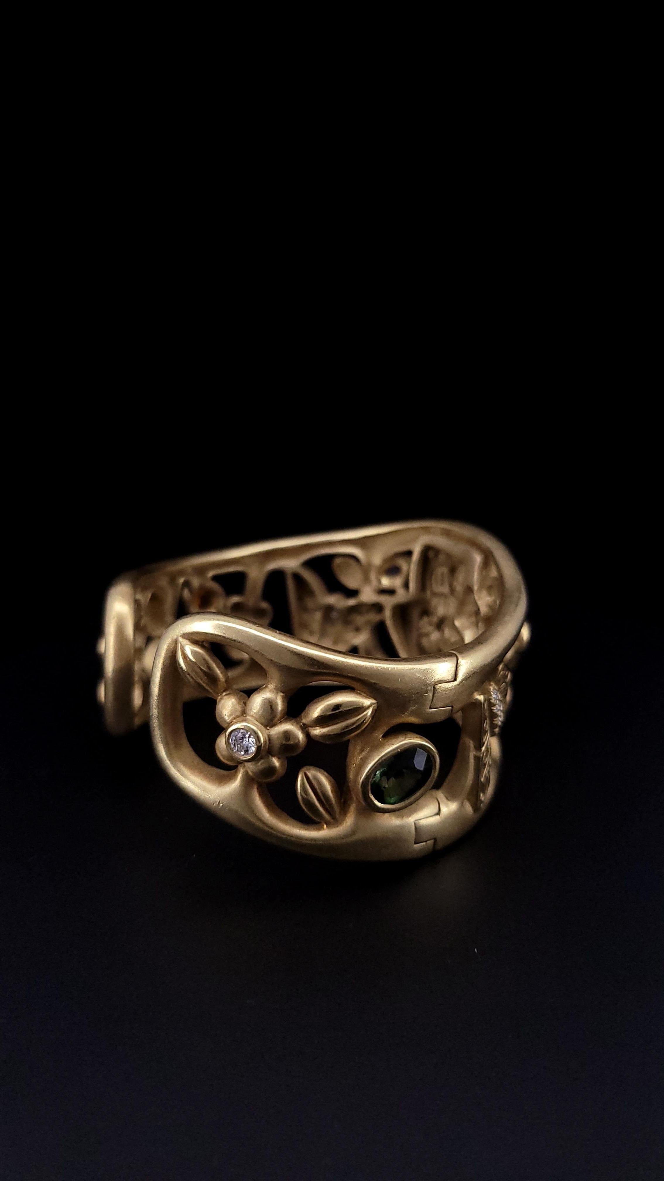 Donna Corde di Barry Sogno di una notte di mezza estate in oro 18 carati Bracciale multigem in vendita