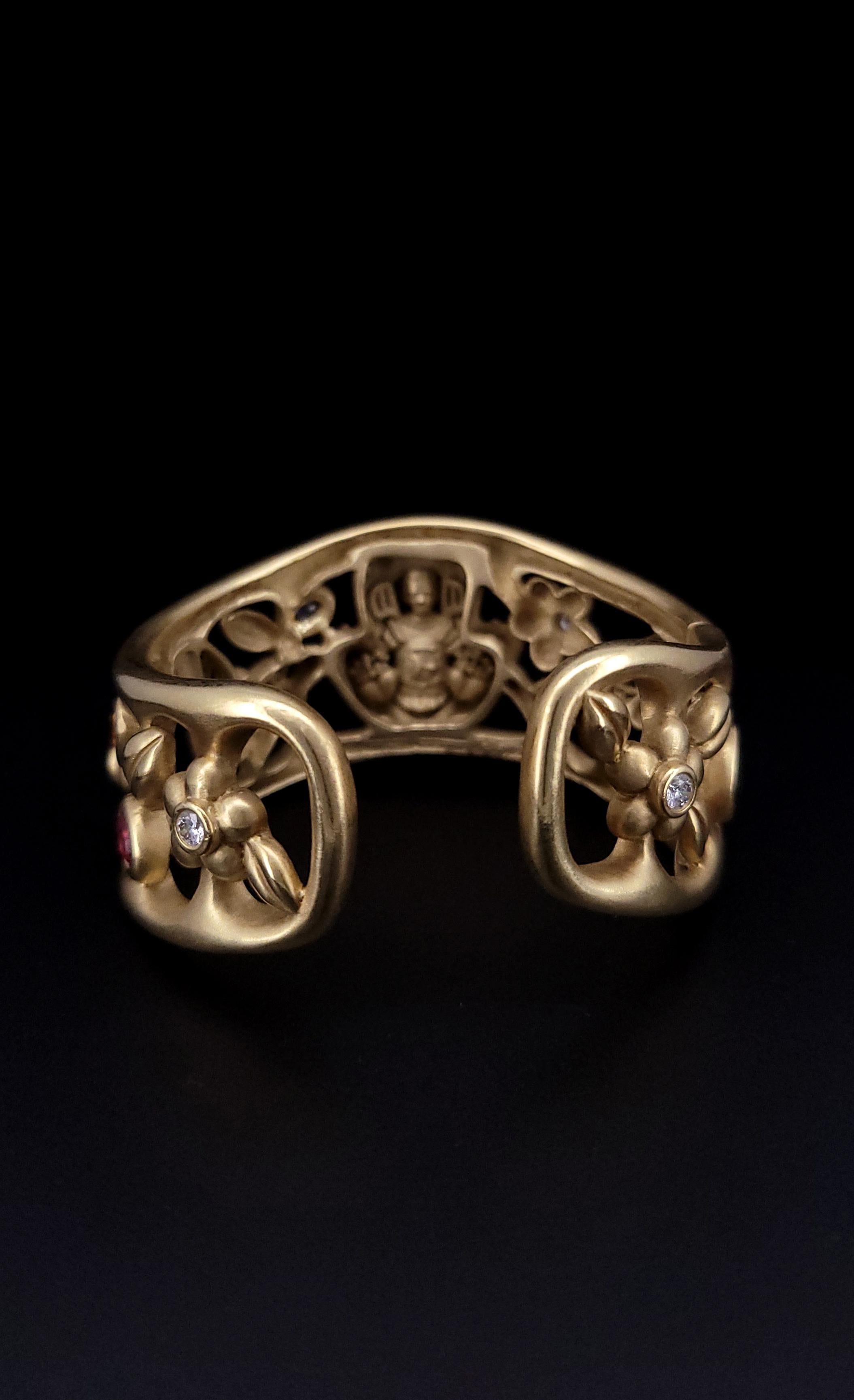 Corde di Barry Sogno di una notte di mezza estate in oro 18 carati Bracciale multigem in vendita 1