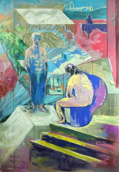 Reminiscent_218 [Acryl, Stühle, Männer]