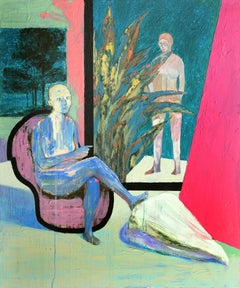 Reminiscent_67-2 [Acrylic, Men, Chair, Plant]