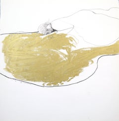 Reminiscent_71 [Pencil, Oil pastel, Man, Gold]
