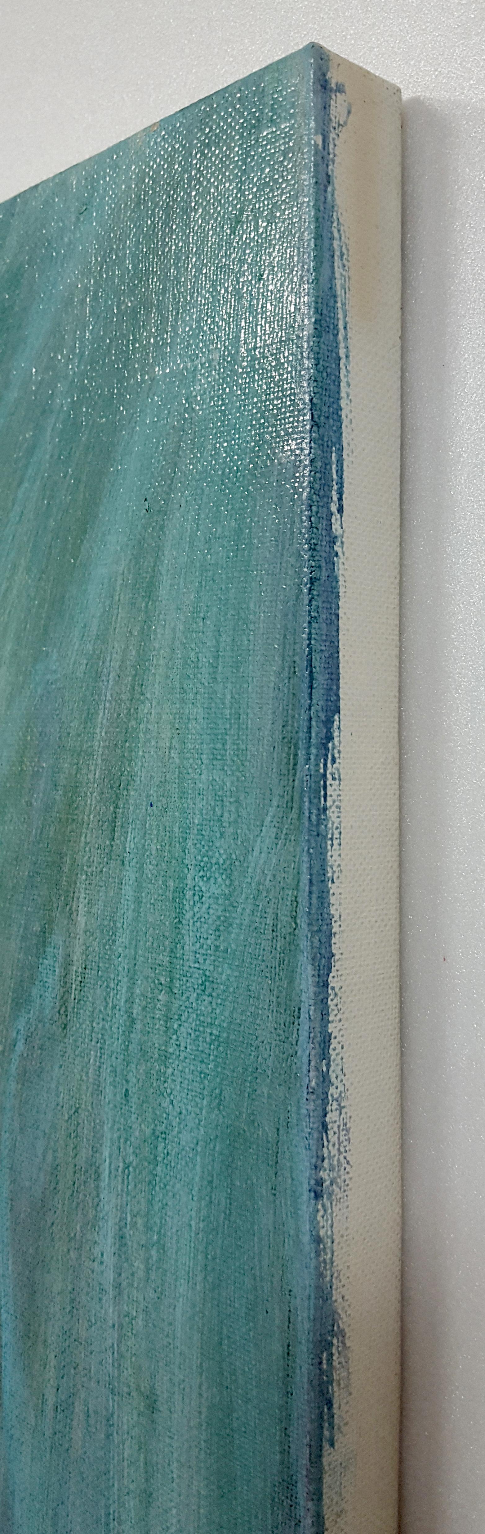 Frauen sitzend [Frau:: Acryl:: Tusche auf Leinwand:: allein:: Melancholic:: subtile Stimmung] 2