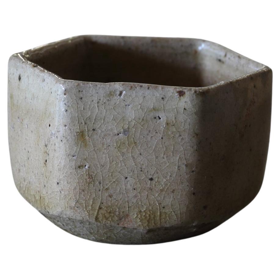 Kiseto Hexagonal Sake Cup /Japanese Antique / Momoyama-Edo Period / 1573-1867CE