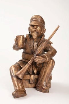 Bandwala, Figurative, Bronze, by Modern Artist Krishen Khanna "In Stock"
