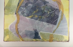 Lyrical Abstraction in Purple and Yellow