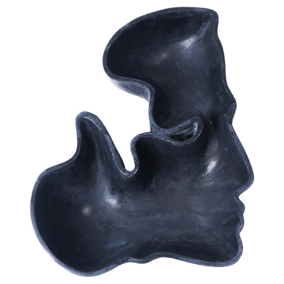 Ricevitore di marmo nero Kiss Man di Jean Pascal Levy-Trumet