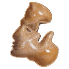 Ricevitore di marmo Kiss Man Ocher di Jean Pascal Levy-Trumet