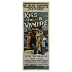Vintage Kiss of The Vampire, Unframed Poster, 1963