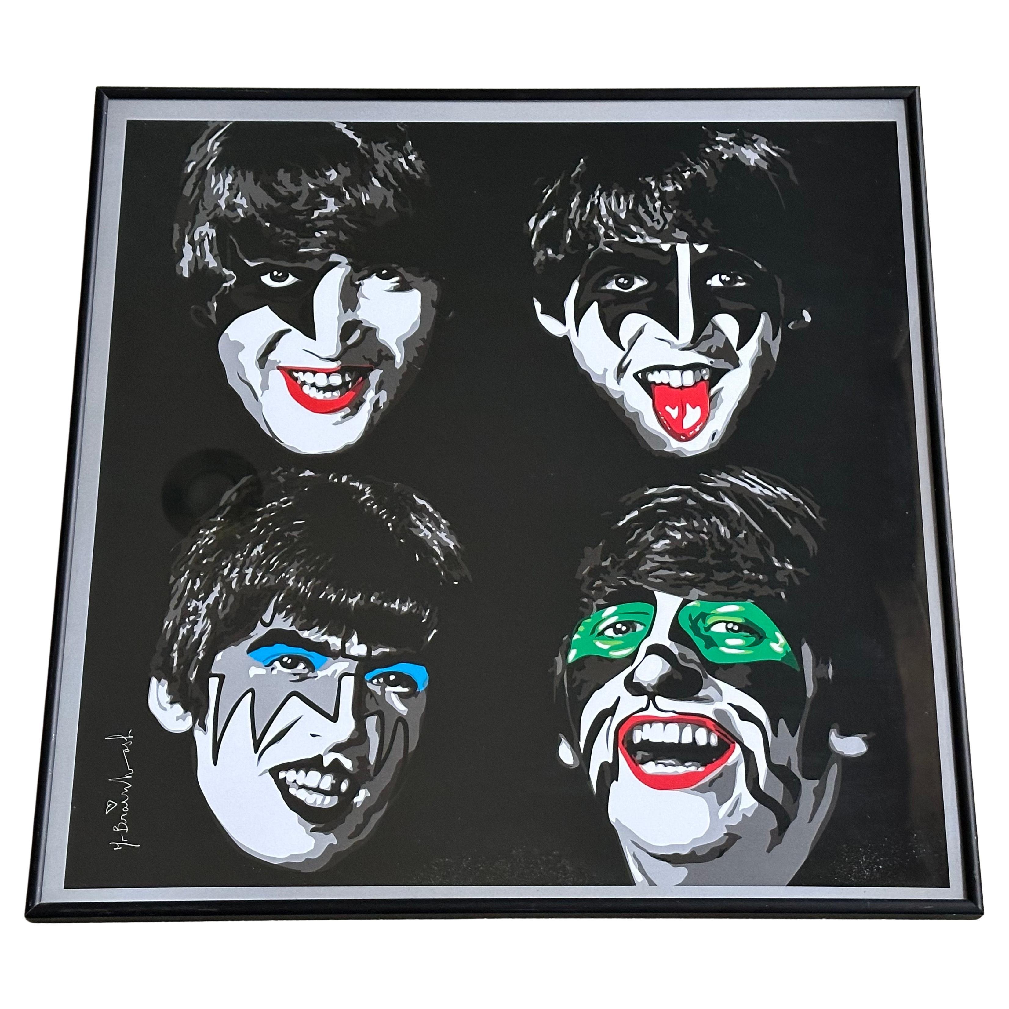 "Kiss The Beatles" Litografía de la exposición ICONS de Mr. Brainwash