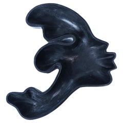 Recipiente de mármol negro Kiss Woman de Jean Pascal Levy-Trumet