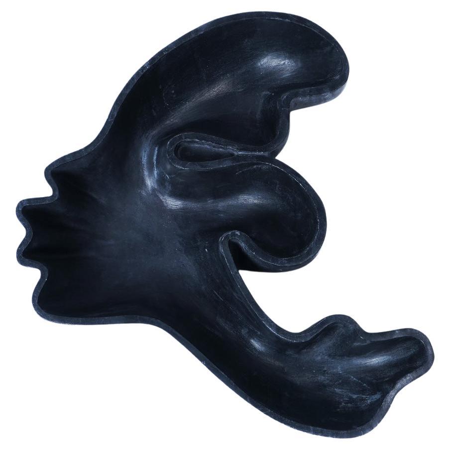 Kiss Woman Black Marble Recipient by Jean Pascal Levy-Trumet