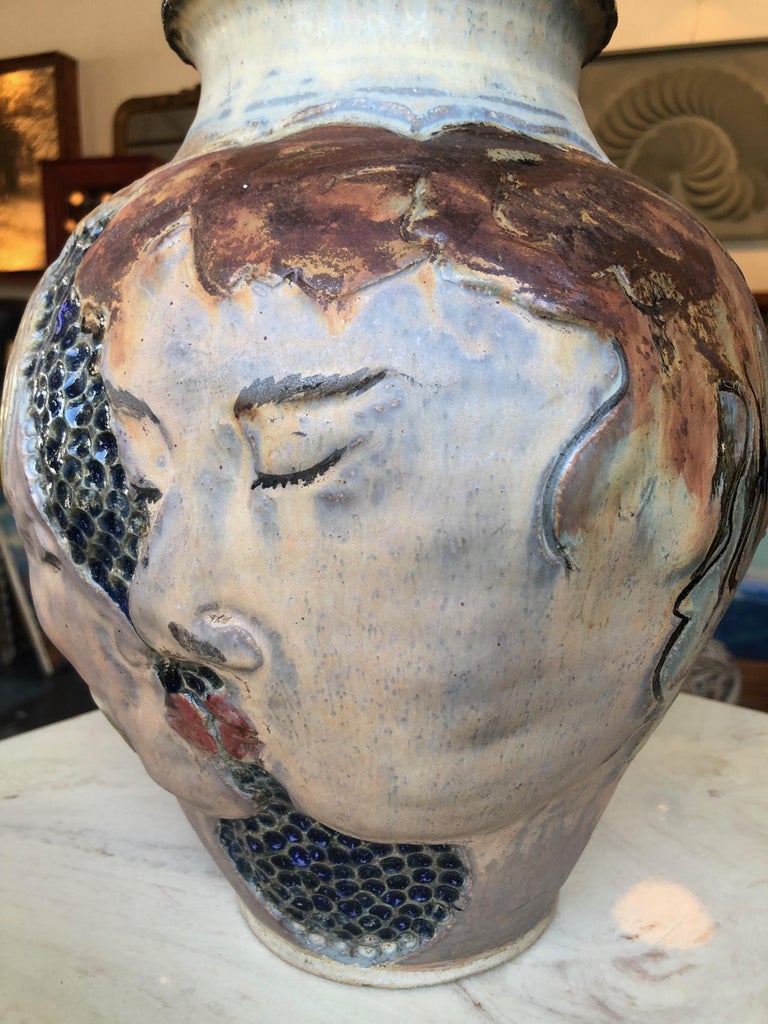 Kissing Couple Art Pottery by Alison McCauley at 1stDibs