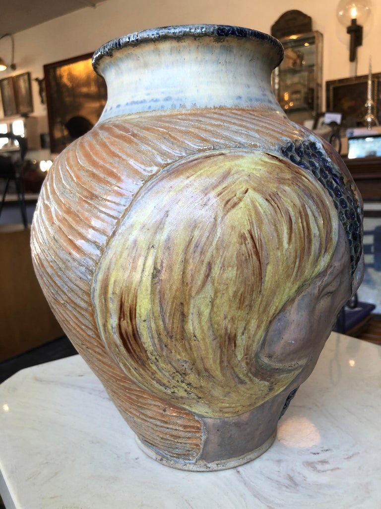 Kissing Couple Art Pottery by Alison McCauley at 1stDibs