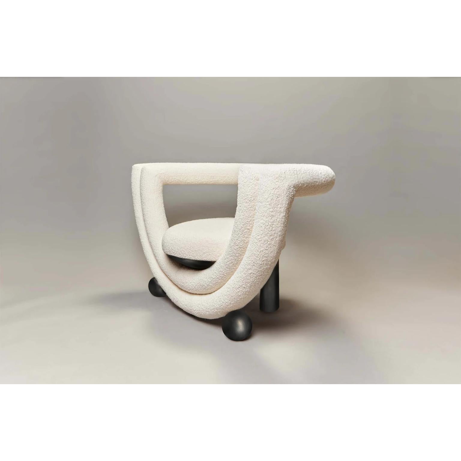 Other Kissing Red Bouclé Armchair by Bohinc Studio