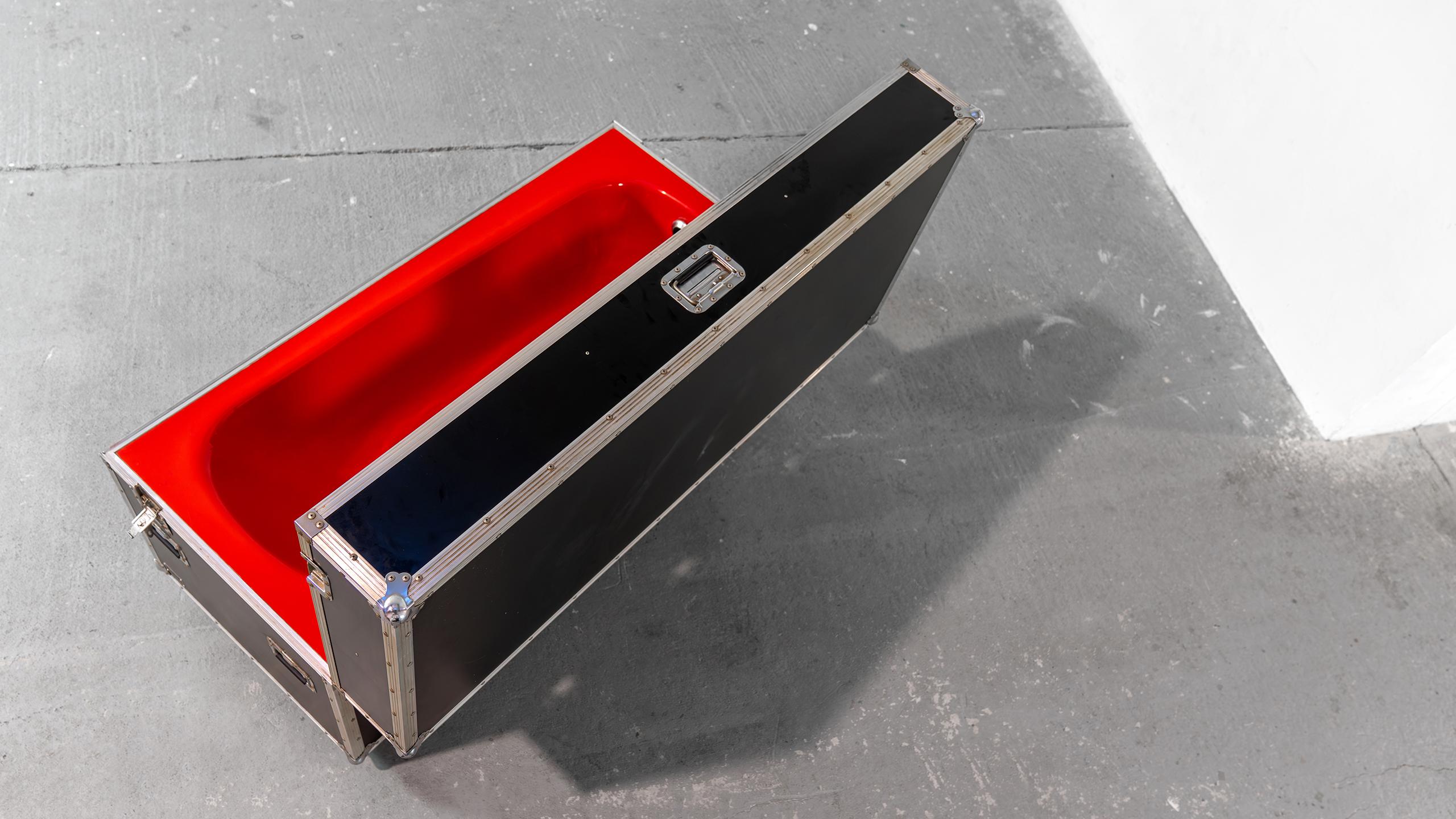 Kit Maletín Pro Art Roadie rojo Bañera Viaje Concierto Caja Ruedas De Gira en venta 8
