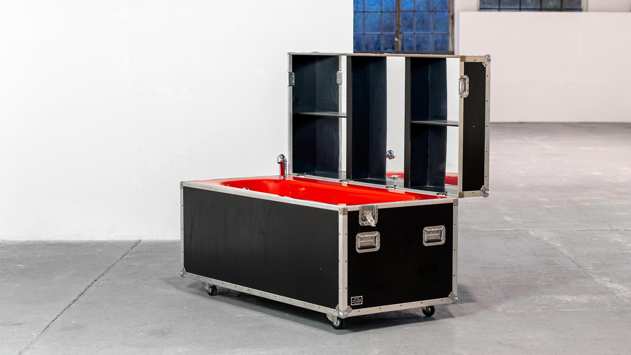 Kit Maletín Pro Art Roadie rojo Bañera Viaje Concierto Caja Ruedas De Gira Industrial en venta