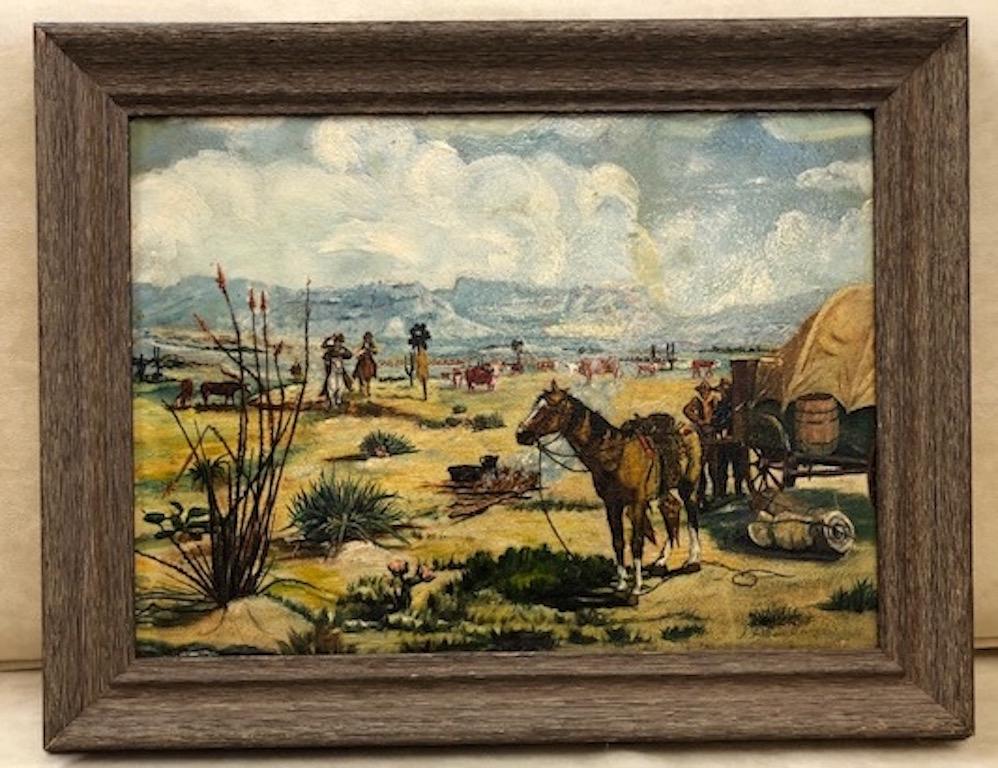 Daily Life. West Texas. - Painting by Kit Medlin
