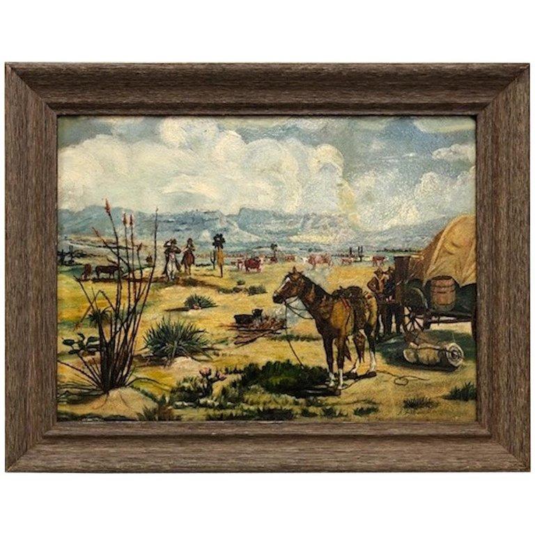 Kit Medlin Landscape Painting - Daily Life. West Texas. 