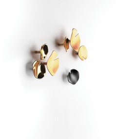 Kit of 4 wall-mounted Coat Hook Minotti Italia Nina - Polished brass