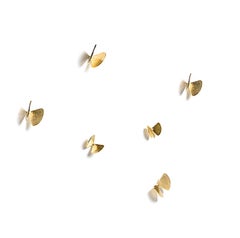 Kit de 6 Porte-manteaux muraux Mogg Design/One Roberto Mora - Kit finition laiton