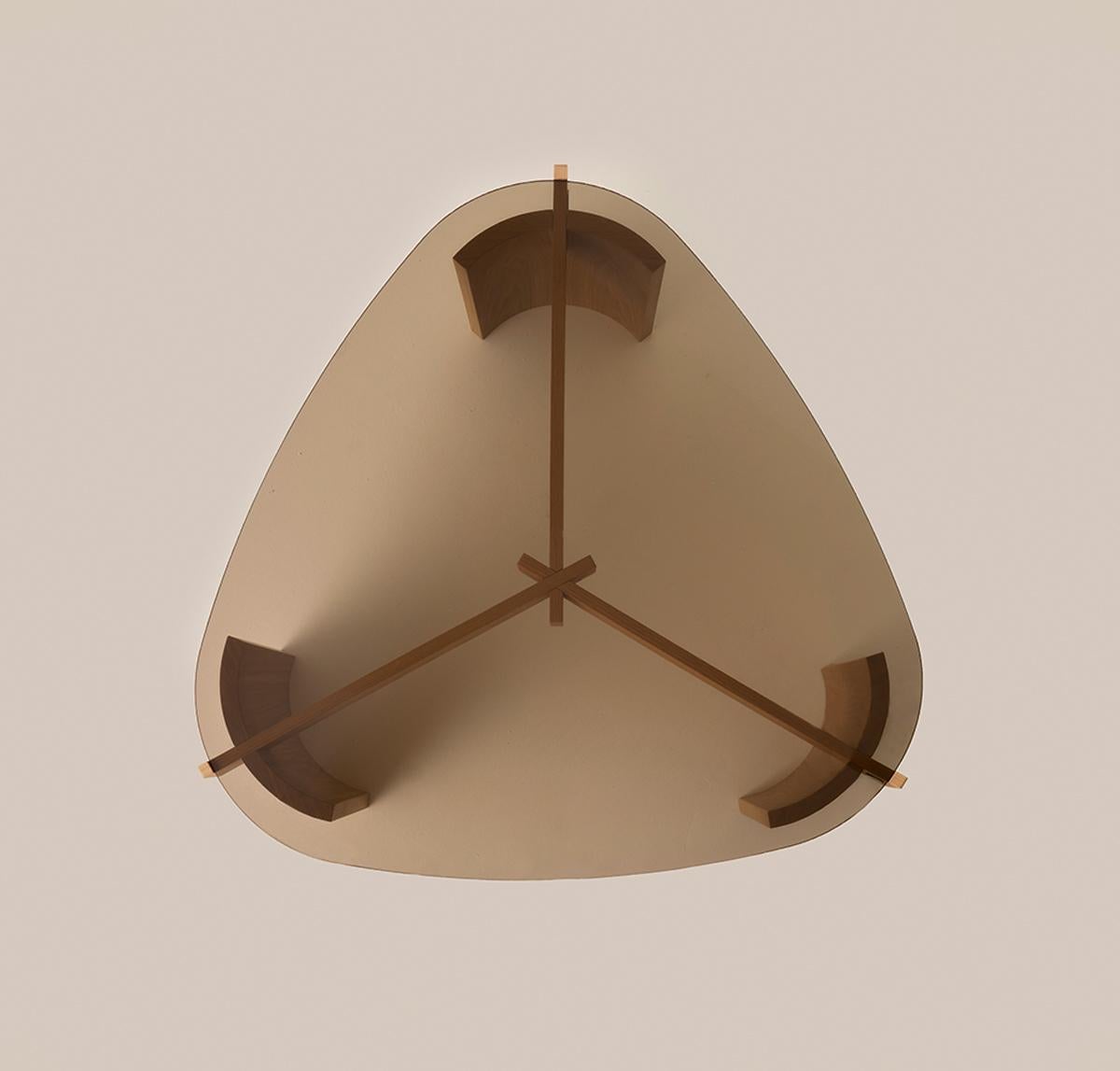 XXIe siècle et contemporain KITA LIVING Table basse Flow Large - Bronze Glass en vente