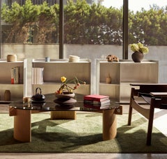 KITA LIVING Flow Tavolino Grande - Vetro Fumè